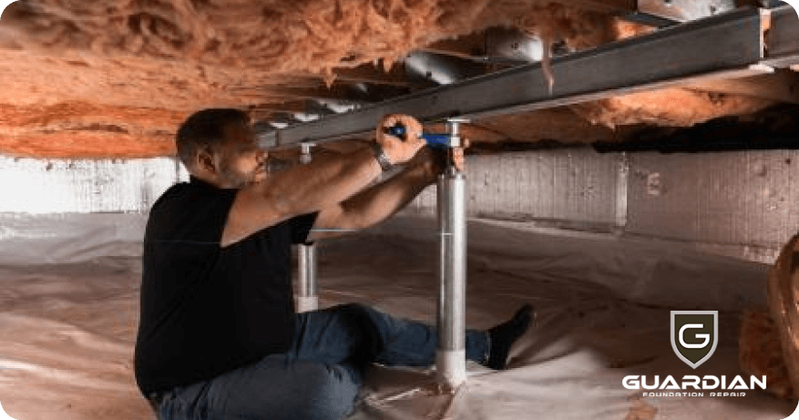 How Crawl Space Jacks are Installed by Professional Foundation Repair Specialists in Tennessee